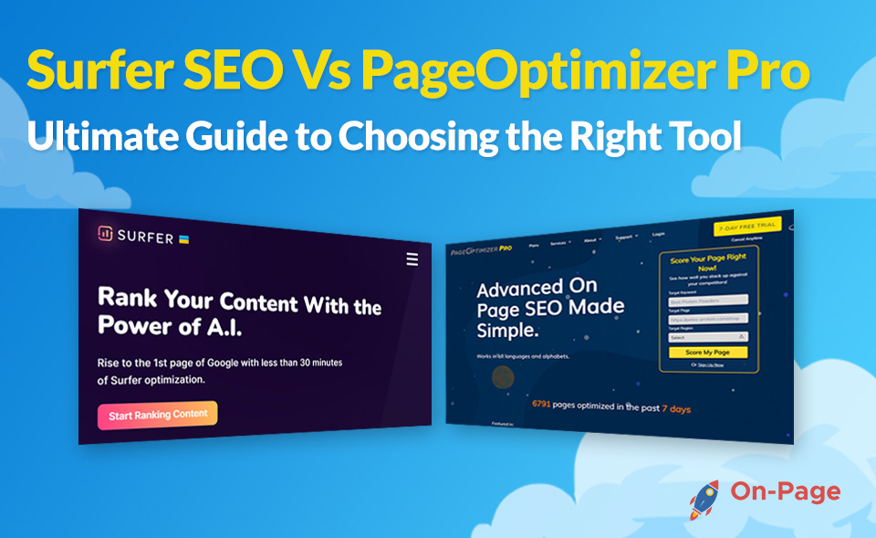 Surfer SEO vs PageOptimizer Cover