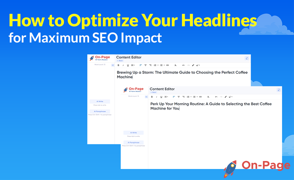 how to optimize headlines thumbnail