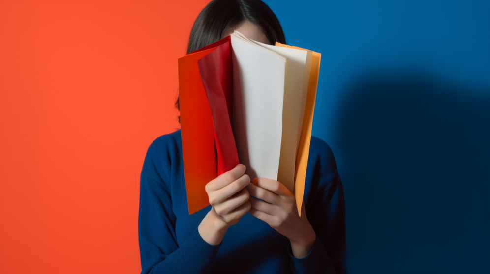 woman holding papers