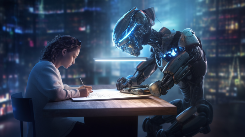 AI assisting writers