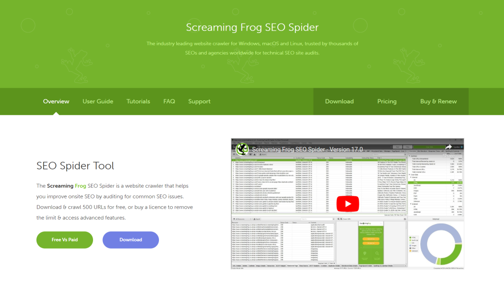 Screaming Frog SEO Spider