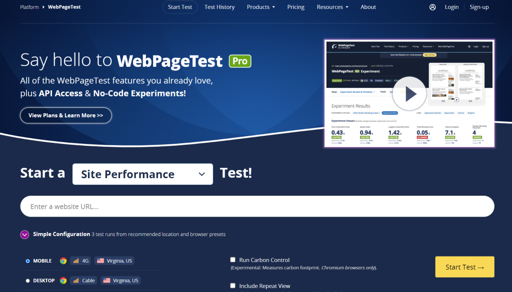 WebPageTest